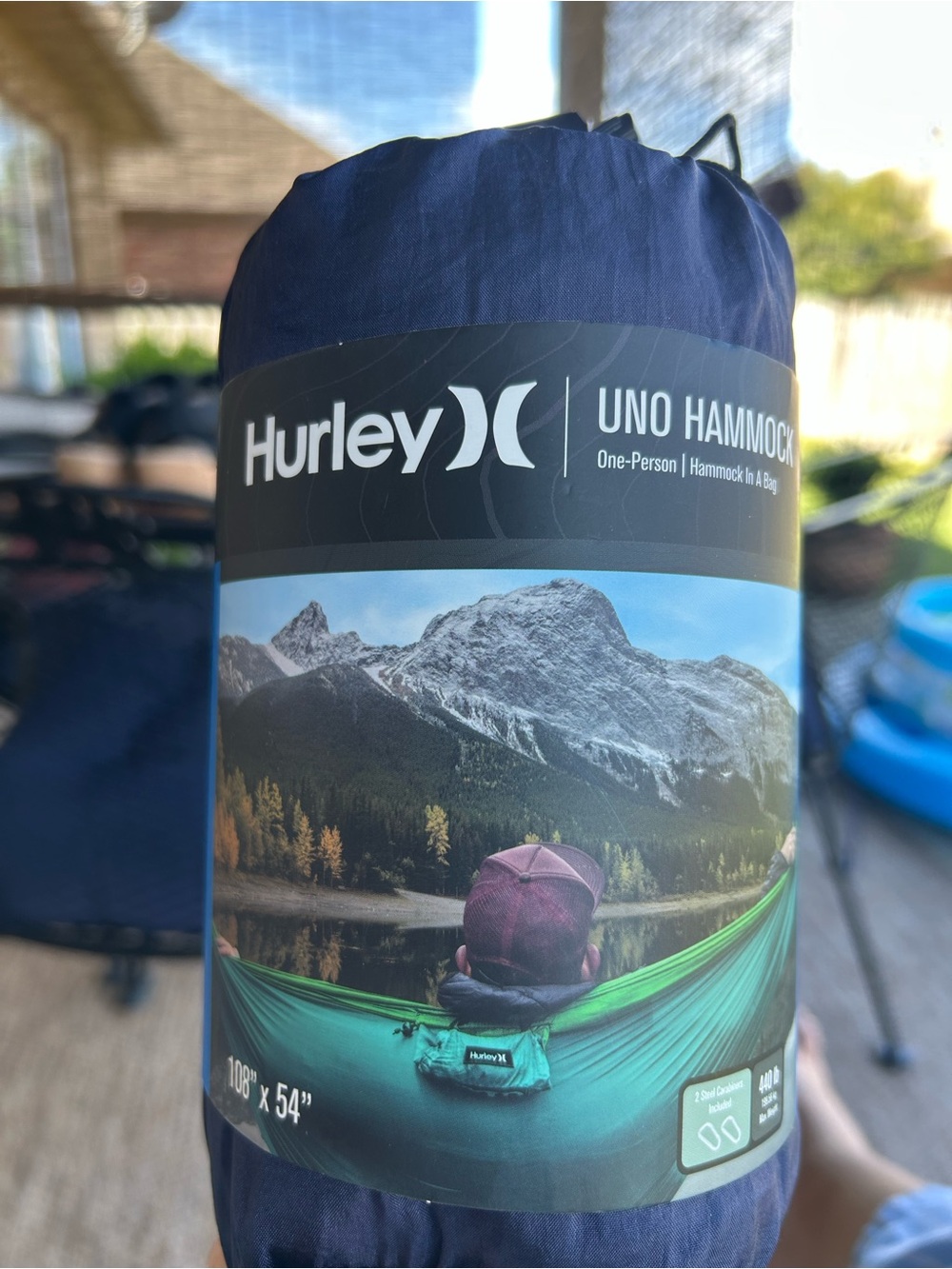 Hammock by Hurley, navy, NEW designed for outdoor camping/ relaxation